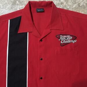 Steady Bowling Shirt Mens 2XL Red Arizona Cardinals Tony Soprano Football USA